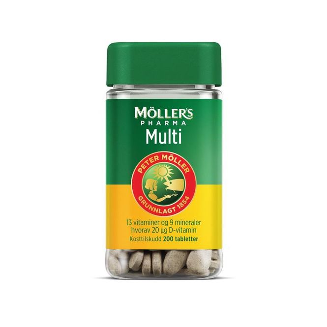 Hovedbilde Møllers multi tablett 200 stk