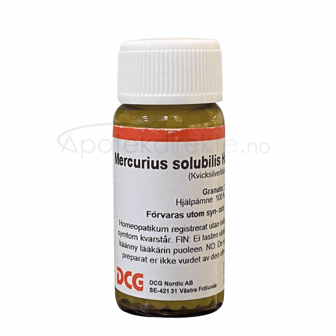 Hovedbilde Mercurius solubilis hahn. D12 20 gram piller