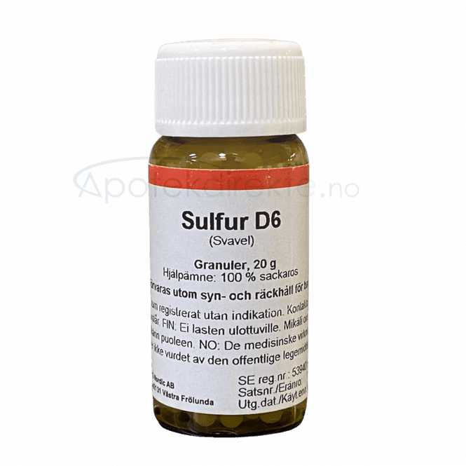Hovedbilde Sulfur D6 20 gram piller
