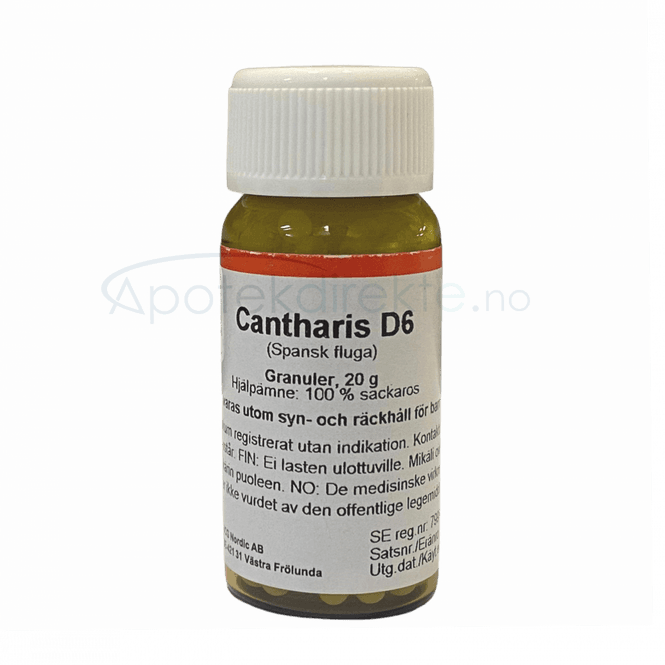 Hovedbilde Cantharis D6 20 gram piller