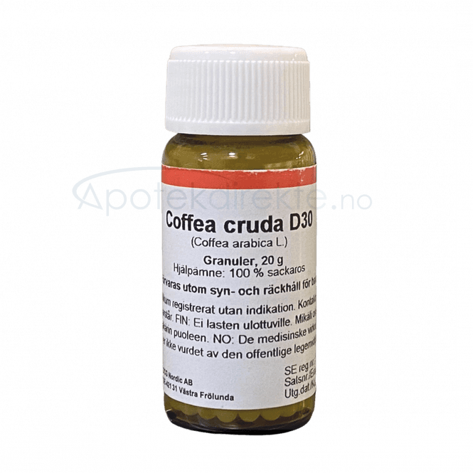 Hovedbilde Coffea cruda D30 20 gram piller