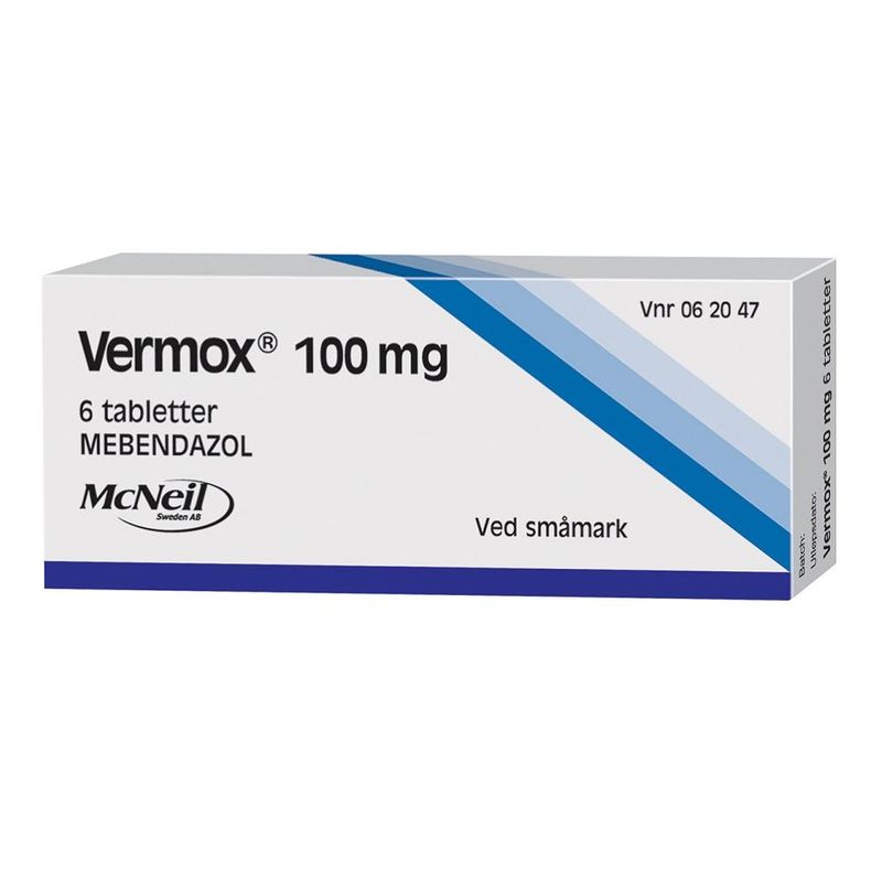 Vermox 100 mg 6 tabletter