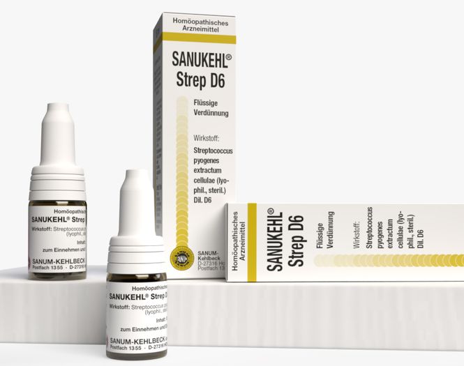 Hovedbilde Sanukehl strep dråper D6 10 ml dil