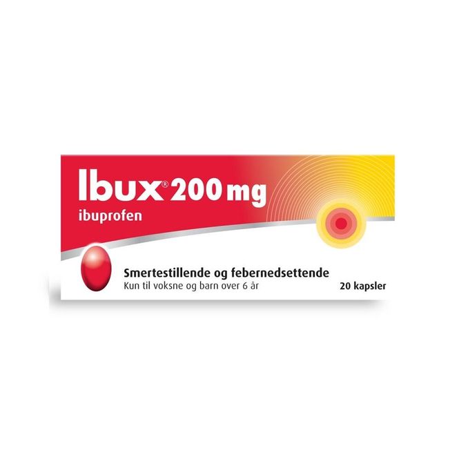Hovedbilde Ibux 200mg 20 kapsler