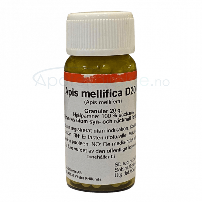 Hovedbilde Apis mellifica D200 20 gram piller