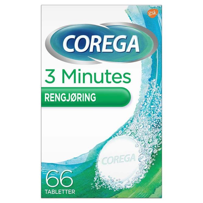 Hovedbilde Corega 3min rensetablett 66 stk