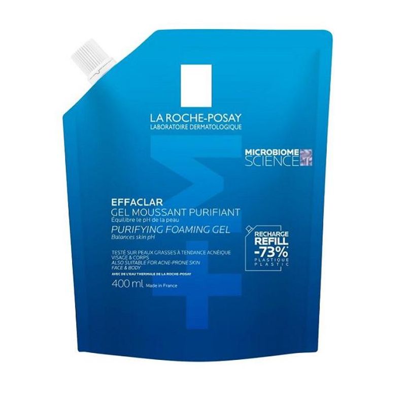 LRP effaclar +m rensegele refill 400 ml