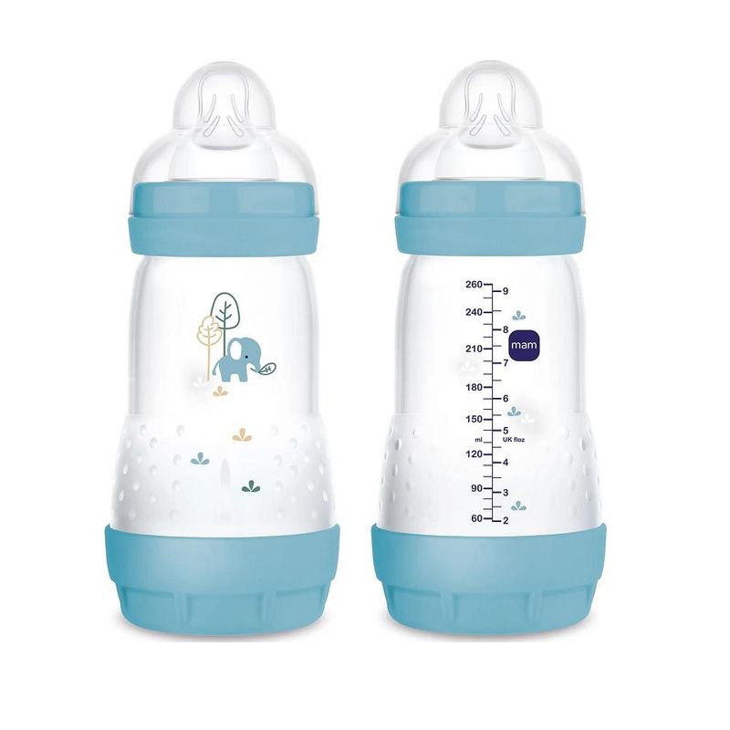 Mam tåteflaske easy start anti-colic blue 260ml 0+mnd