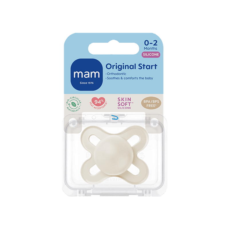 Mam narresmokk original start silicone neutral 0-2mnd 1 stk