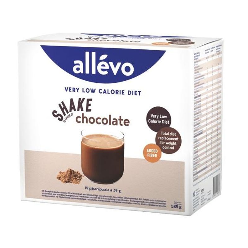 Allevo vlcd shake chocolate 15 x 39 gram