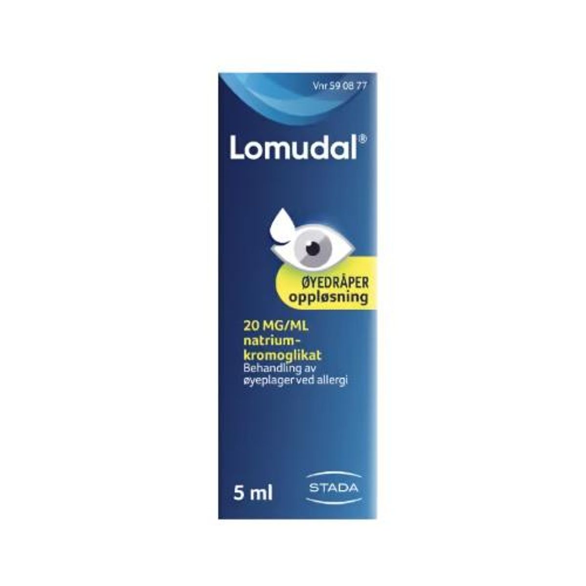 Lomudal øyedråper 20 mg/ml 5 ml