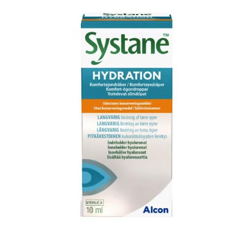 Systane hydra komf øyedråper u/kon 10 ml