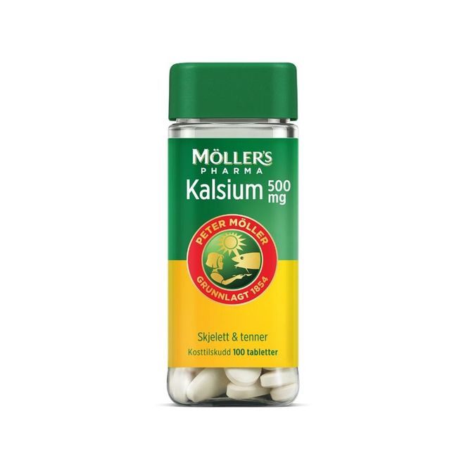 Hovedbilde Møllers kalsium tablett 500 mg 100 stk