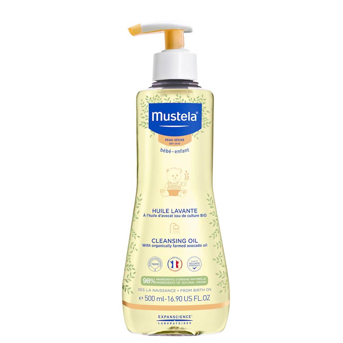 Mustela nourishing cleansing oil dry skin 500 ml