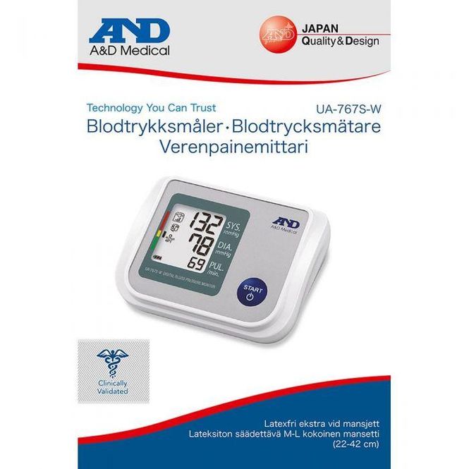 Hovedbilde AND blodtrykksapparat dig ua767sw