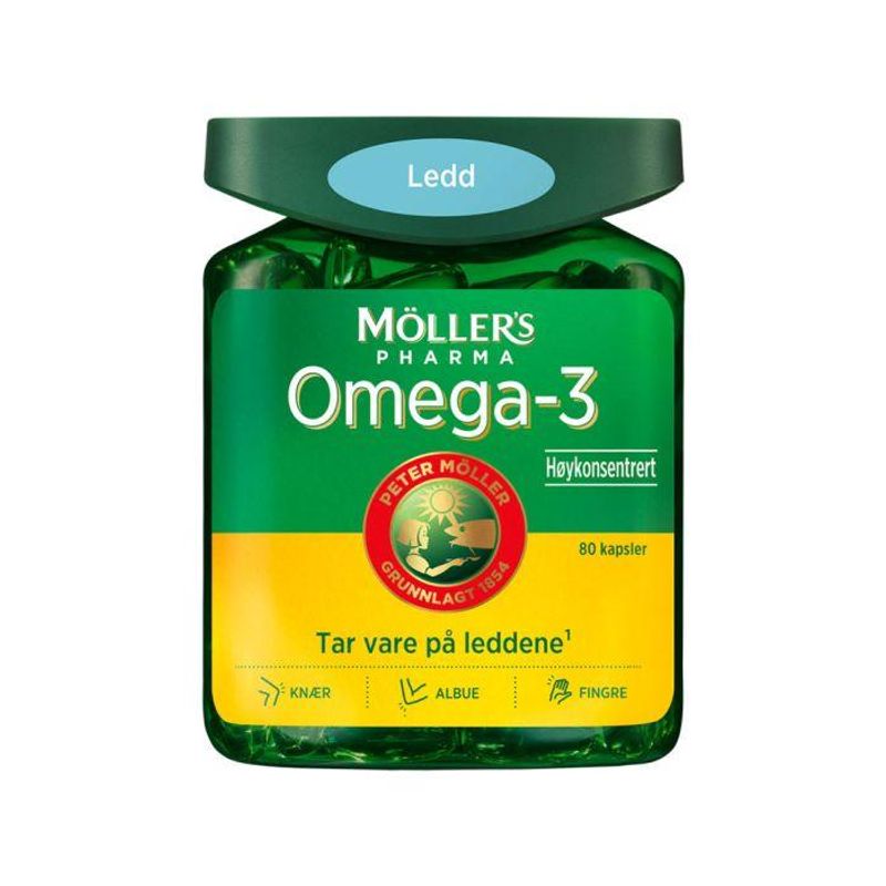 Møllers omega-3 ledd kapsel 80 stk
