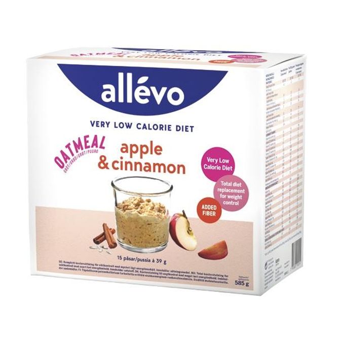 Hovedbilde Allevo vlcd oatmeal apple & cinnamon 15 x 39 gram
