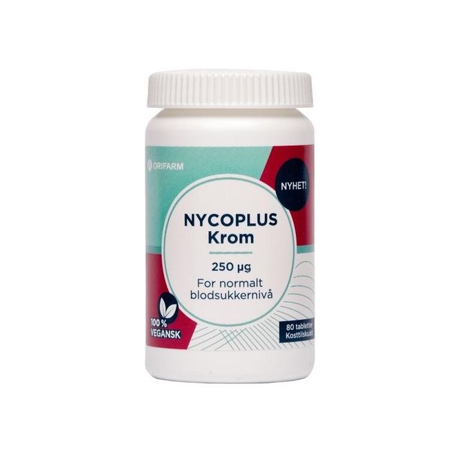 Hovedbilde Nycoplus krom tablett 250 mcg 80 stk