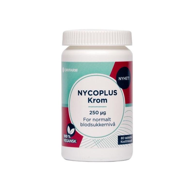 Nycoplus krom tablett 250 mcg 80 stk