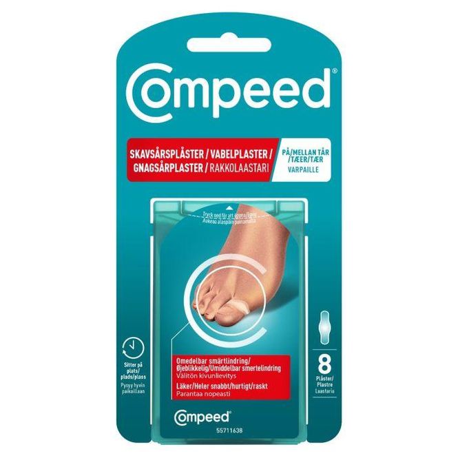 Hovedbilde Compeed gnagsårplaster tær 8 stk