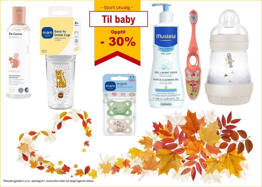 Tilbud produkter til baby og barn