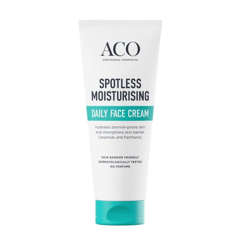 Aco spotless moisturising daily face cream u/parfyme 60 ml