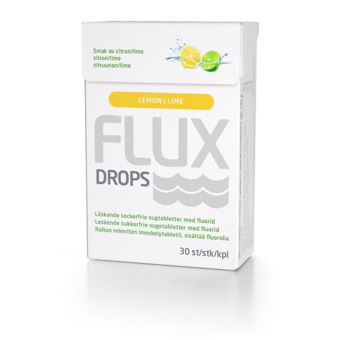 Hovedbilde Flux drops lime&sitron 30 stk